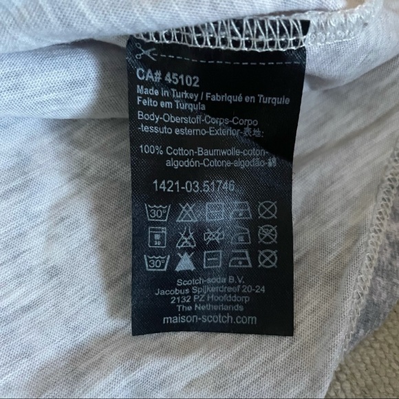 Scotch & Soda Gray Graphic T-Shirt - XS - Picture 8 of 15